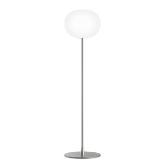 An Image of Flos Glo-Ball F1 Floor Lamp Silver