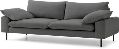 An Image of Fallyn 3 Seater Sofa, Stoned Slate Fabric