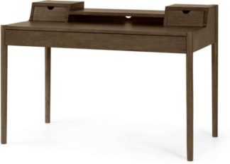 An Image of Leonie Wide Desk, Dark Stain Oak