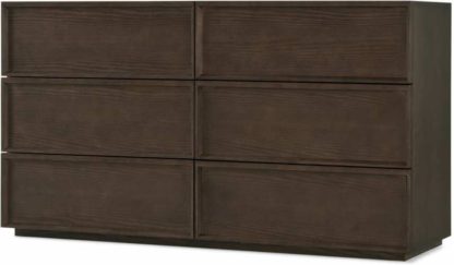 An Image of Langdon Wide Chest of Drawers, Dark Stain Ash