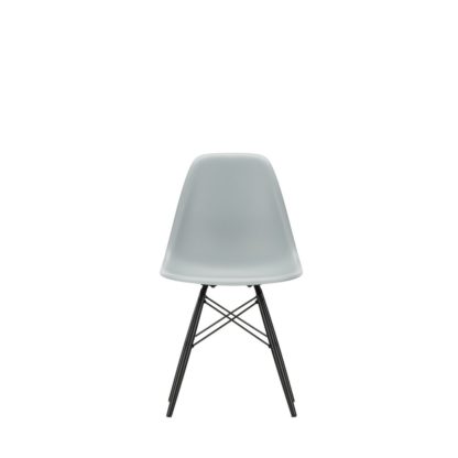 An Image of Vitra Eames DSW Chair New Height Ice Grey Dark Maple