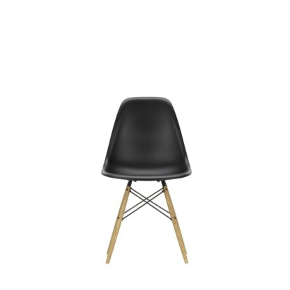 An Image of Vitra Eames DSW Chair New Height Ice Grey Dark Maple