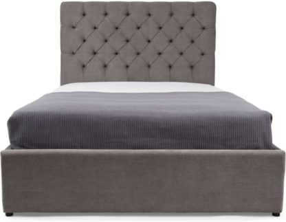 An Image of Skye Super King Size Ottoman Storage Bed, Pewter