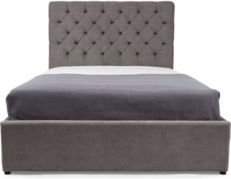 An Image of Skye King Size Ottoman Storage Bed, Pewter