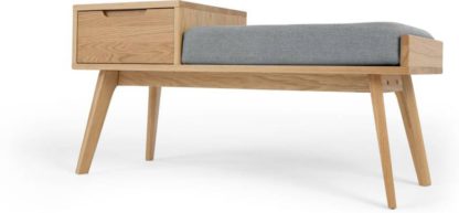 An Image of Jenson Storage Bench, Oak