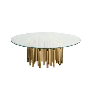 An Image of Rubell Brass Coffee Table