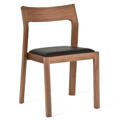 An Image of Case Profile Chair in Oak with Brown Leather