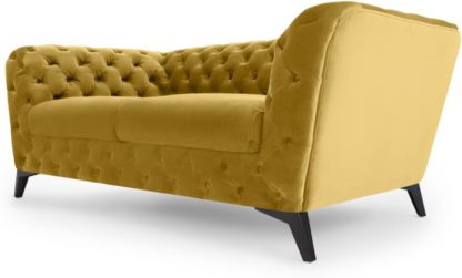 An Image of Sloan 2 Seater Sofa, Vintage Gold Velvet