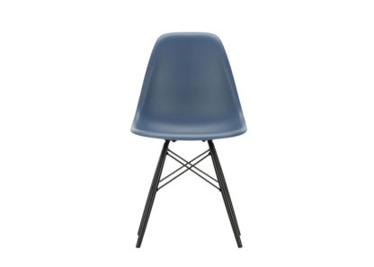 An Image of Vitra Eames DSW Chair New Height Ice Grey Dark Maple