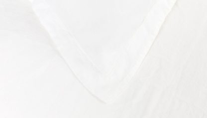An Image of Heal's Washed Linen White Double Duvet Cover