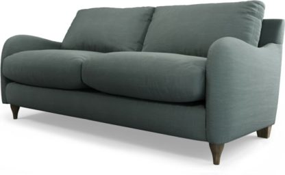 ddc430e18309fbd1d5718d00130449888fea1edb34d1bbcd90e025da0df10064.jpg An Image of Custom MADE Sofia 2 Seater Sofa, Athena Dark Grey with Light Wood Legs
