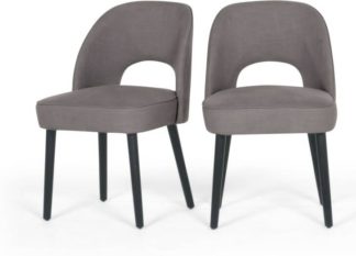 An Image of Set of 2 Rory Dining Chairs, Graphite Grey