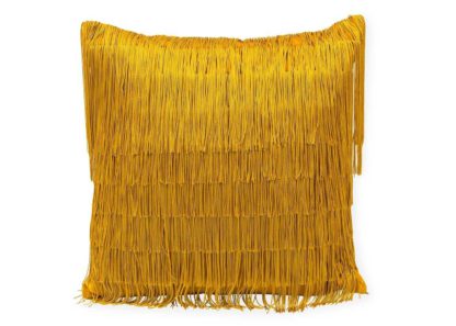 An Image of One Nine Eight Five Tassel Cushion Midnight Blue