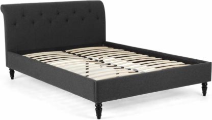 An Image of Linnell Super King Size Bed, Space Grey