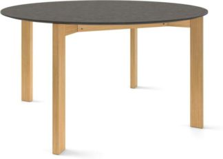 An Image of Custom MADE Niven 6 Seat Round Dining Table, Concrete and Oak