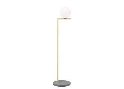 An Image of Flos IC Outdoor F1 Floor Lamp Brushed Brass