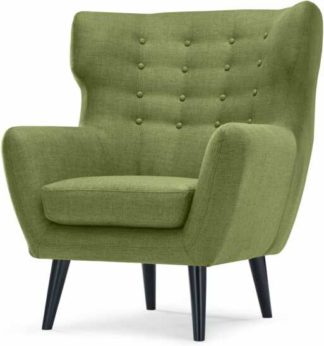 An Image of Kubrick Wing Back Chair, Lime Green