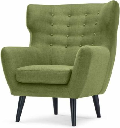 An Image of Kubrick Wing Back Chair, Lime Green