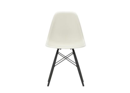 An Image of Vitra Eames DSW Chair New Height Ice Grey Dark Maple