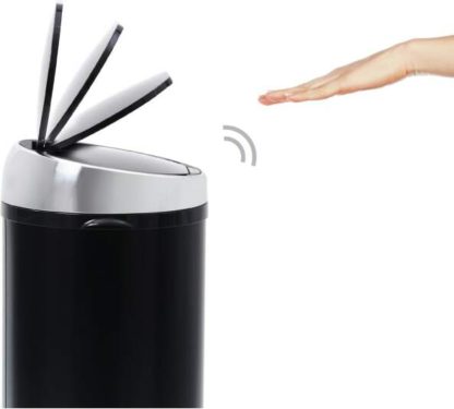 f0a607410f3cafe5a5c9e368dc8d05bf547ae913a0374b4a7004b27c07d920fb.jpg An Image of Sense Touch-free Sensor Bin 50L, Black