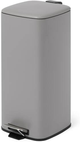 An Image of Kia Rounded Square Pedal Bin, 30L, Mushroom