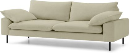 f5103f302bd28534f2d69e79316893ce2fbabe6451deaf07a42a8d9451e46977.jpg An Image of Fallyn 3 Seater Sofa, Stoned Sand Fabric