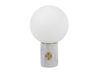 An Image of Heal's Column Table Lamp Red Marble