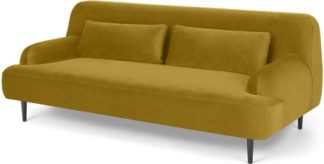 An Image of Giselle 2 Seater Sofa, Vintage Gold Velvet