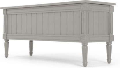 An Image of Bourbon Vintage Ottoman Bench, Grey