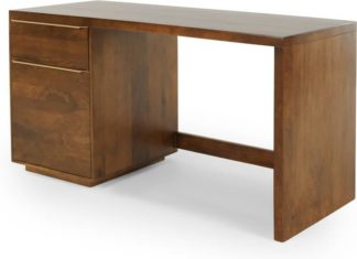 An Image of Anderson Desk, Mango Wood & Brass