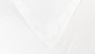 An Image of Heal's Washed Linen White Double Duvet Cover