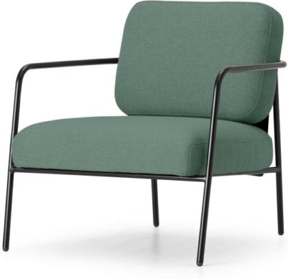 An Image of Hopper Accent Armchair, Clover Green and Marl Grey