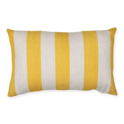 An Image of Heal's Cabana Stripe Cushion Olive 55 x 35cm