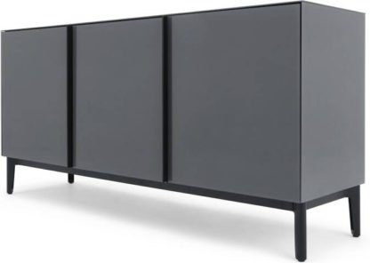 0009f10c19dcf2e770138597ca10ec8e0455110b134a124dda1690a2a6fd5083.jpg An Image of Silas Sideboard, Smoked Grey Glass