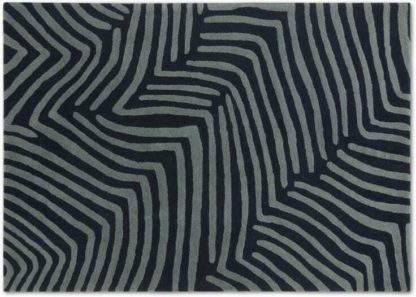 An Image of Larkin Handtufted Wool Rug, Large 160 x 230cm, Midnight & Slate Blue