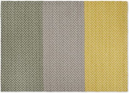 An Image of Mira Flatweave Rug, 160 x 230cm, Green Multi