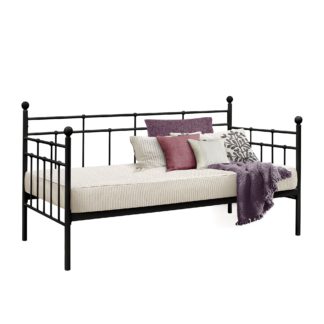 An Image of Lyon Black Day Bed Black