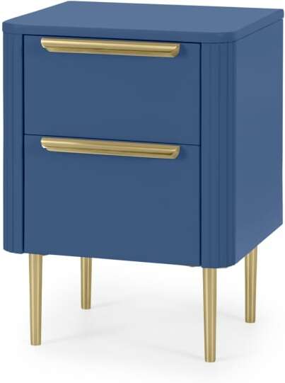 An Image of Ebro Bedside Table, Blue