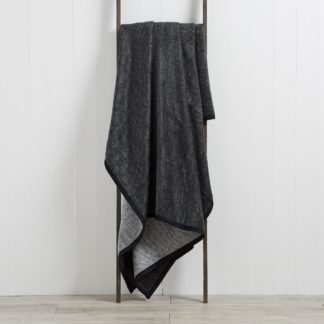 An Image of Thermosoft Textures 150cm x 200cm Blanket Black