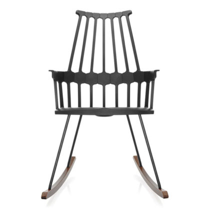 An Image of Kartell Comback Rocking Chair White/Wood