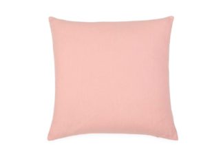 An Image of Heal's Linen Cushion Peach 43 x 43cm