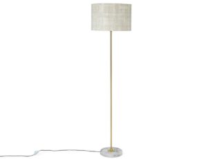 An Image of Heal's Simple Stick Floor Lamp Base Only White Marble
