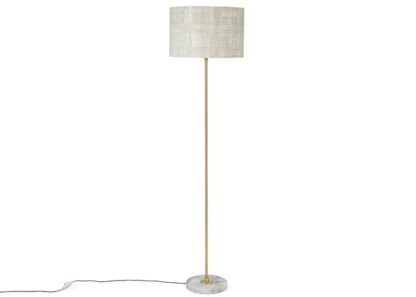 An Image of Heal's Simple Stick Floor Lamp Base Only White Marble