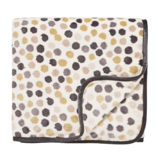 An Image of Helena Springfield Moda Peregrine Fleece Throw Charcoal, Beige and White