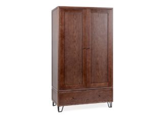 An Image of Heal's Brunel Double Wardrobe Dark Wood