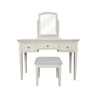 An Image of Charlotte Dressing Table Set White