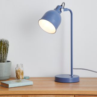 An Image of Isaac Blue Task Lamp Blue