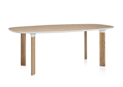 An Image of Fritz Hansen Analog 185CM Dining Table 4 6 Seater Jh63 Walnut