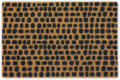 An Image of Uxi Coir Doormat, 60 x 90cm, Dark Navy