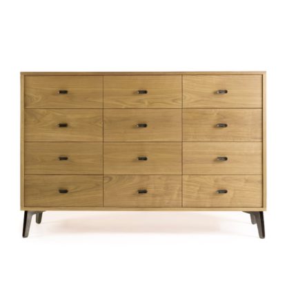 An Image of De La Espada Mcqueen Large Chest In Danish Oiled Walnut